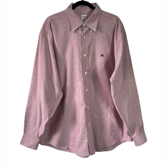 Brooks Brothers Mens XL Button Down Long Sleeve Polo Oxford Shirt - Picture 6 of 6